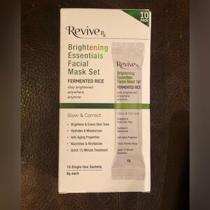 Revive Rx Brightening Essentials Facial Mask Set – 10 Pack